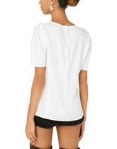 Short-sleeved cady top -  | Dolce & Gabbana