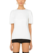 Short-sleeved cady top -  | Dolce & Gabbana