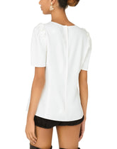 Short-sleeved cady top -  | Dolce & Gabbana