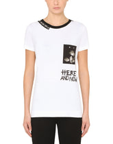 Jersey t-shirt with lettering -  | Dolce &amp; Gabbana