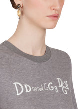 JERSEY T-SHIRT WITH EMBROIDERY -  | Dolce & Gabbana