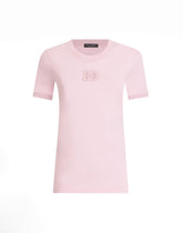 Jersey T-shirt with raised DG logo embroidery -  | Dolce &amp; Gabbana
