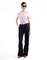 Jersey T-shirt with raised DG logo embroidery -  | Dolce &amp; Gabbana