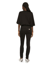 Oversize jersey T-shirt with DG logo print -  | Dolce & Gabbana