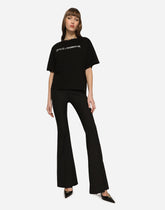 Jersey T-shirt with “Dolce &amp; Gabbana” print -  | Dolce &amp; Gabbana