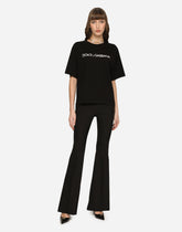 Jersey T-shirt with “Dolce &amp; Gabbana” print -  | Dolce &amp; Gabbana