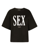 Jersey T-shirt with “Sex” print -  | Dolce & Gabbana