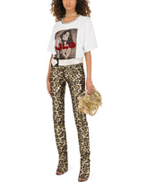 Printed jersey T-shirt with J.LO embellishment -  | Dolce & Gabbana