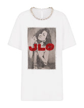 Printed jersey T-shirt with J.LO embellishment -  | Dolce & Gabbana