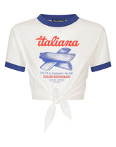 Jersey T-shirt with knot detail -  | Dolce &amp; Gabbana