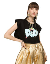 Tank top with Gianpiero D’Alessandro print -  | Dolce & Gabbana
