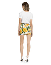Jersey T-shirt with DG logo and yellow rose-embroidered patch -  | Dolce &amp; Gabbana