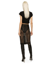 Cropped jersey T-shirt with Dolce&amp;Gabbana tag -  | Dolce &amp; Gabbana