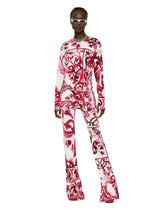 Long-sleeved Majolica-print organzine blouse -  | Dolce & Gabbana