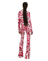 Long-sleeved Majolica-print organzine blouse -  | Dolce & Gabbana