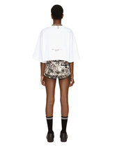 Cropped short-sleeved cotton jersey T-shirt with round neck DGVIB3 -  | Dolce & Gabbana