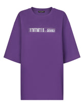 Short-sleeved T-shirt in cotton jersey with DGVIB3 print -  | Dolce & Gabbana