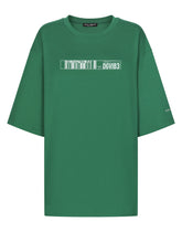 Short-sleeved T-shirt in cotton jersey with DGVIB3 print -  | Dolce & Gabbana