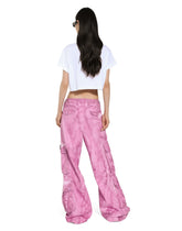 Cropped jersey T-shirt with flower appliqué -  | Dolce & Gabbana