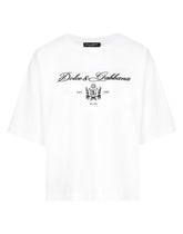 Jersey T-shirt with Dolce&amp;Gabbana logo lettering -  | Dolce &amp; Gabbana