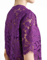 Short-sleeved Cordonetto lace T-shirt -  | Dolce &amp; Gabbana