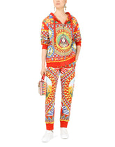 Jersey hoodie with Carretto print -  | Dolce & Gabbana