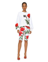 Jersey sweatshirt with poppy patch -  | Dolce & Gabbana