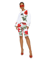 Jersey sweatshirt with poppy patch -  | Dolce & Gabbana