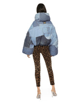 Patchwork denim down jacket -  | Dolce &amp; Gabbana