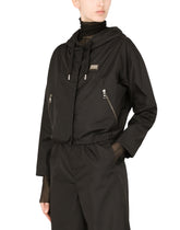 Technical fabric windbreaker with hood -  | Dolce &amp; Gabbana