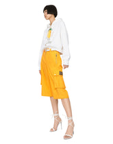 Cropped lemon-print jersey hoodie with DG logo -  | Dolce & Gabbana