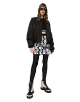 Nylon bomber jacket with DG logo patch -  | Dolce & Gabbana
