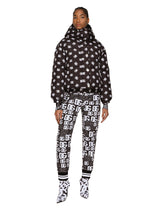 Nylon down jacket with all-over DG logo print -  | Dolce &amp; Gabbana