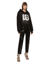 Jersey sweatshirt with DG logo print -  | Dolce &amp; Gabbana