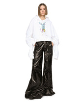 Cropped sweatshirt with Gianpiero D’Alessandro print -  | Dolce &amp; Gabbana
