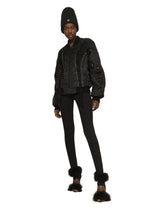 Technical fabric bomber jacket with laces and eyelets -  | Dolce & Gabbana