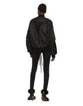 Technical fabric bomber jacket with laces and eyelets -  | Dolce & Gabbana