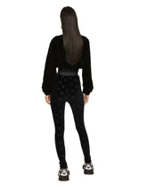 Short chenille sweatshirt with jacquard DG logo -  | Dolce &amp; Gabbana