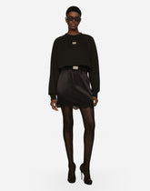 Technical jersey sweatshirt with Dolce&amp;Gabbana tag -  | Dolce &amp; Gabbana