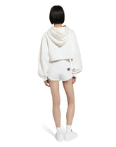 Cropped sweatshirt with flower print -  | Dolce & Gabbana