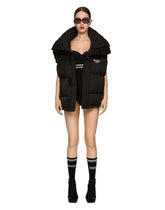 Sleeveless padded nylon down jacket with high neck DGVIB3 -  | Dolce & Gabbana