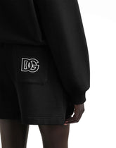 Cotton sweatshirt with DG embroidery -  | Dolce &amp; Gabbana