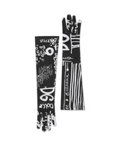 Power jersey gloves with Dolce&amp;Gabbana print -  | Dolce &amp; Gabbana