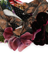 Patchwork turban with floral appliqués -  | Dolce & Gabbana