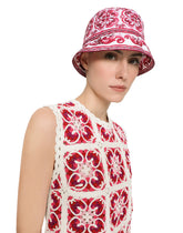 Bucket hat with Majolica print -  | Dolce & Gabbana