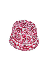 Bucket hat with Majolica print -  | Dolce & Gabbana