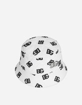 Nylon bucket hat with DG logo print -  | Dolce &amp; Gabbana