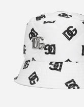 Nylon bucket hat with DG logo print -  | Dolce &amp; Gabbana