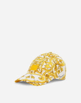 Drill baseball cap with majolica print -  | Dolce &amp; Gabbana