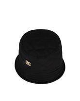Nylon bucket hat with DG crystal embellishment -  | Dolce &amp; Gabbana